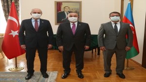 Dışişleri Bakanı Çavuşoğlu, Azerbaycan'ın Ankara Büyükelçisi Hazar İbrahim'i ziyareti etti