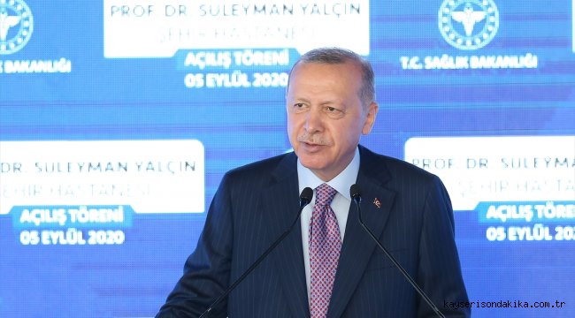 Erdoğan, Göztepe Prof. Dr. Süleyman Yalçın Şehir Hastanesi Açılış Töreni'nde konuştu: (1)