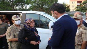 Giresun'daki selde şehit olan Jandarma Uzman Çavuş Sami Yılmaz için tören düzenlendi
