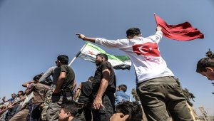 İdlib'de TSK'ye destek gösterileri düzenlendi