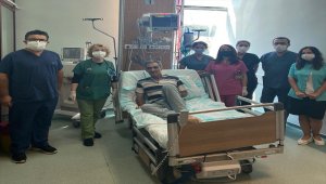 Kahramanmaraş'ta koronavirüsü yenen hasta ikinci kez hayata tutundu