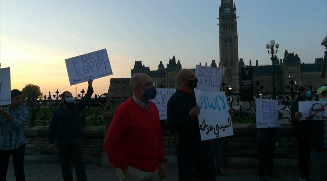 Kanada'da Mısır'daki Sisi karşıtı eylemlere destek gösterileri yapıldı
