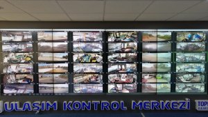 Kocaeli'nde toplu ulaşım araçlarında koronavirüs tedbirleri anlık izleniyor