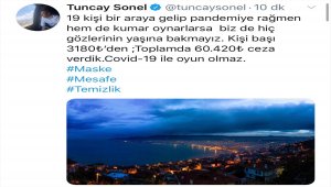 Ordu'da kumar oynayan 19 kişiye 60 bin 420 lira ceza