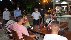 Side Antik Kenti'nde Kovid-19 denetimi