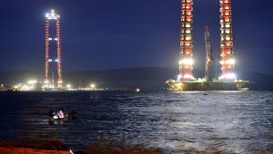 "Simgelerin köprüsü"nde kuzey yönlü geçici çalışma halatı montajı başladı
