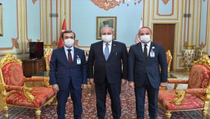 TBMM Başkanı Şentop, AA Parlamento Haberleri Editörü Çelebi'yi kabul etti
