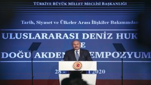 TBMM Başkanı Şentop: "(Doğu Akdeniz) Türkiye, kendi haklarını aradığı kadar bu alanda ve sahada adil bir paylaşımın, hakça bir dağılımın olmazsa olmaz bir barış zemininde gerçekleşmesi için vardır."