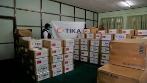 TİKA'dan Arakan'daki mülteci kamplarına Kovid-19'a karşı hijyen malzemesi yardımı