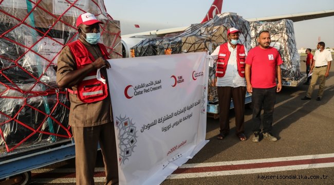Türk Kızılayı ve Katar Kızılayından Sudan'ın Kovid-19'la mücadelesine destek
