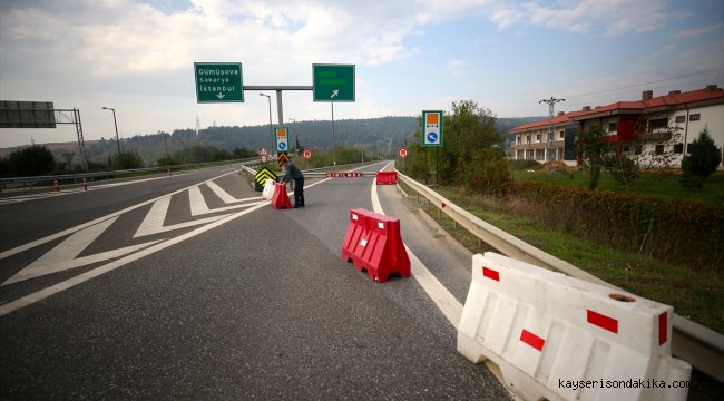 Anadolu Otoyolu Bolu Dağı Tüneli Ankara yönü trafiğe kapatıldı
