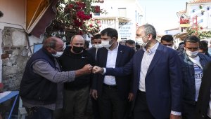 Bakanlar Kurum ve Gül, Seferihisar'da incelemelerde bulundu