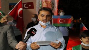 Batman'da Azerbaycan'a destek için araç konvoyu oluşturuldu 