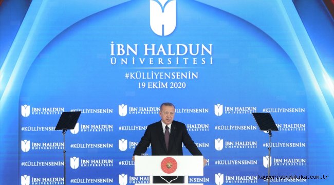 Cumhurbaşkanı Erdoğan, İbn Haldun Üniversitesi Külliyesi Açılış Töreni'nde konuştu: (2)
