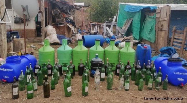 Denizli'de sahte içki ürettiği öne sürülen kişi gözaltına alındı
