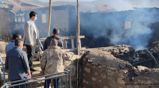 Devlet Tunceli'de evleri yanan ailelerin yaralarını saracak