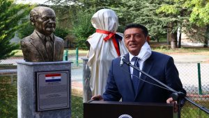 Dominik Cumhuriyeti'nin kurucusu Diez'in büstünün açılışı başkentte yapıldı