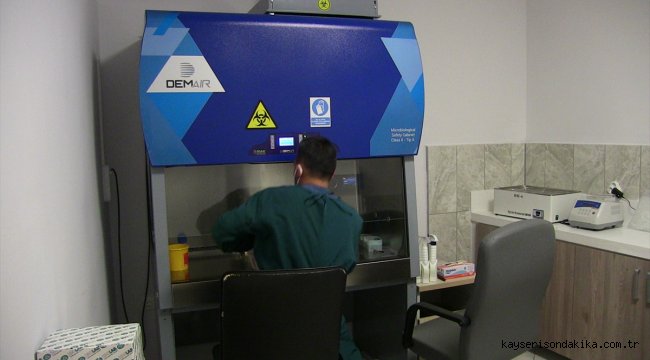 Elbistan'da Kovid-19 testleri için PCR laboratuvarı kuruldu
