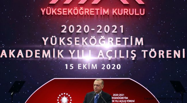 Erdoğan, 2020-2021 Yükseköğretim Akademik Yılı Açılış Töreni'nde konuştu: (1)