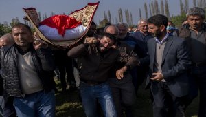 Ermenistan'ın saldırısında ölen Azerbaycanlı 21 sivil son yolculuğuna uğurlandı
