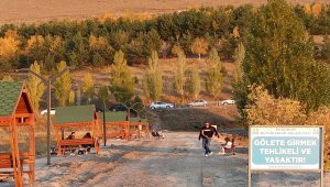 Erzurum'un zirvesindeki Tekederesi Göleti sonbaharda bir başka güzel