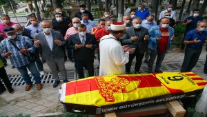 Göztepeli eski milli futbolcu Nevzat Güzelırmak, son yolculuğuna uğurlandı