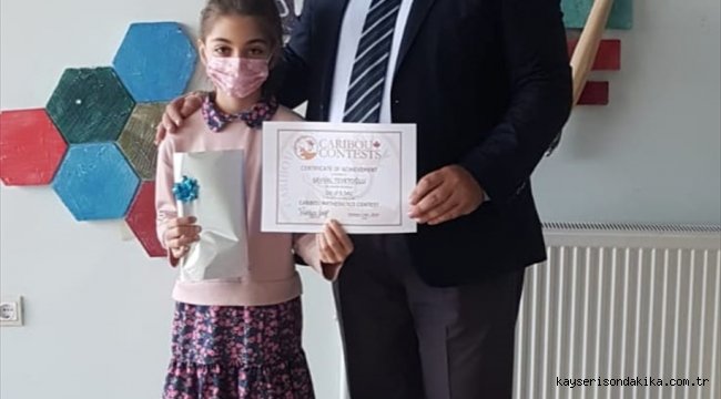 İlkokul öğrencisi Şevval Tevetoğlu matematik yarışmasında dünya birincileri arasında yer aldı