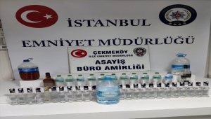 İstanbul'da sahte içki operasyonunda 2 kişi yakalandı