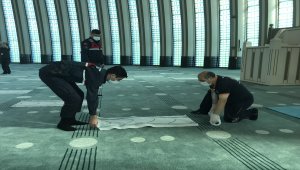 İstanbul Havalimanı Camisi'nde "Kovid-19" önlemleri denetimi