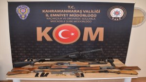 Kahramanmaraş'ta ruhsatsız silah operasyonu: 4 gözaltı 