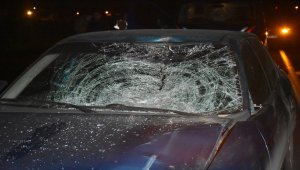 Kars'ta aniden yola çıkan at kazaya neden oldu: 1 yaralı