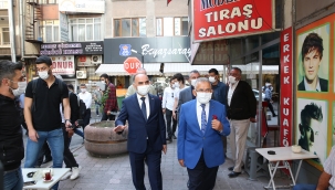 Kayseri Valisi Günaydın ve Büyükkılıç denetimde