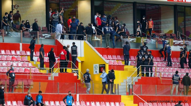 Kayserispor Kulübünden Sivasspor maçında tribünde yaşanan olaylara kınama