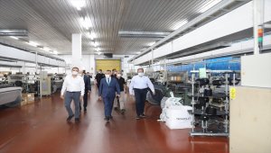 Kırklareli Valisi Bilgin fabrikalarda Kovid-19 denetimi yaptı