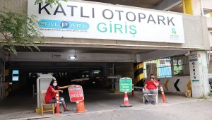 Kuvvetli yağış uyarısı sonrası Balıkesir'de kapalı otoparklar geceden doldu