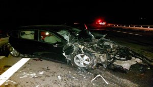 Manisa'da otomobille kamyonet çarpıştı: 1 ölü, 4 yaralı