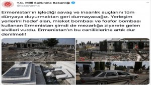 MSB'den mezarlık ziyaretindeki sivilleri vuran Ermenistan'a tepki: