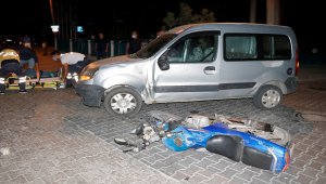 Muğla'da hafif ticari araçla çarpışan motosikletin sürücüsü yaralandı