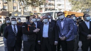 TBMM Başkanı Şentop, deprem bölgesinde incelemelerde bulundu: