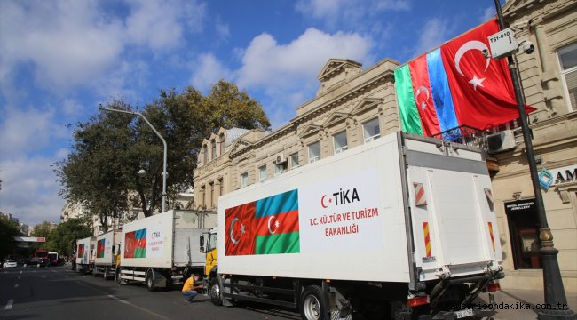 TİKA'dan cephe hattındaki Azerbaycanlı sivillere gıda yardımı