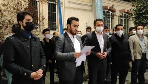 TÜGVA üyeleri, Fransa'nın İslam karşıtı tutumunu protesto etti