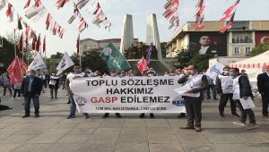 TÜM BEL-SEN üyelerinden toplu sözleşme protestosu