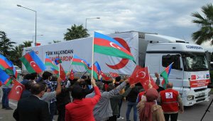 Türk Kızılaydan Azerbaycan'a 11 tır insani yardım