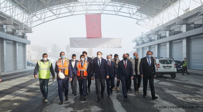 Vali Ali Yerlikaya, Gıda Toptancıları Sitesi inşaatını inceledi