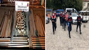 Zonguldak'ta yüksek gerilim hattı direklerinden demir çaldığı iddia edilen 4 şüpheli tutuklandı