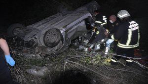 Aydın'da takla atan otomobilin sürücüsü hayatını kaybetti