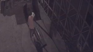 Aynı iş yerine üçüncü kez giren hırsızlık zanlısı güvenlik kameralarınca görüntülendi