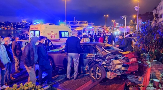 Beşiktaş'ta trafik kazası: 2 yaralı 