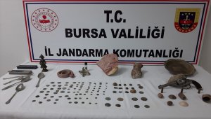 Bursa'da tarihi eser satmaya çalışan şüpheli suçüstü yakalandı