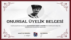 Büyük Önder Atatürk, Trabzonspor'a "onursal üye" yapıldı